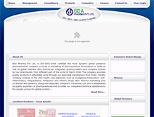 Tablet Screenshot of pharmabda.com